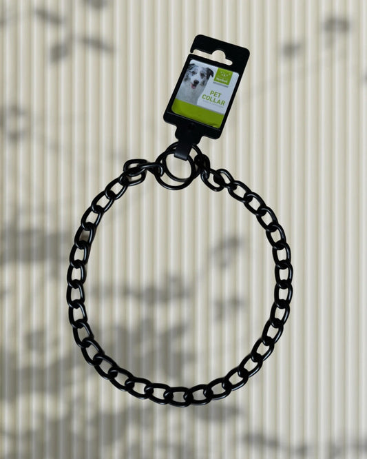 Signature šperk Černý obojek jako doplněk - L širší