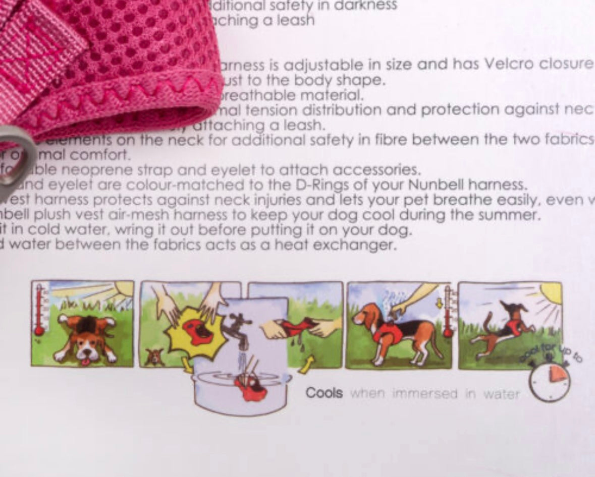 Lehoučký chladící pastelový Air-Mash postroj L