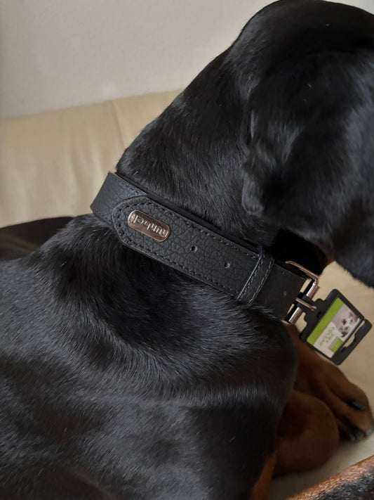 Lehký obojek imitace kůže