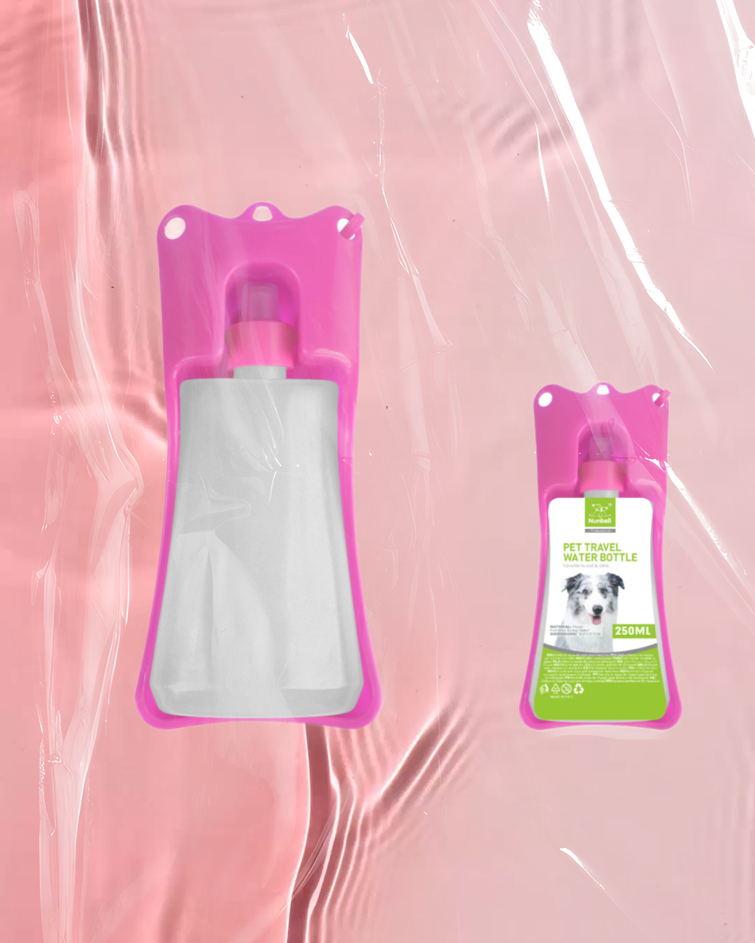 Barevná kompaktní lahvička s miskou 250ml