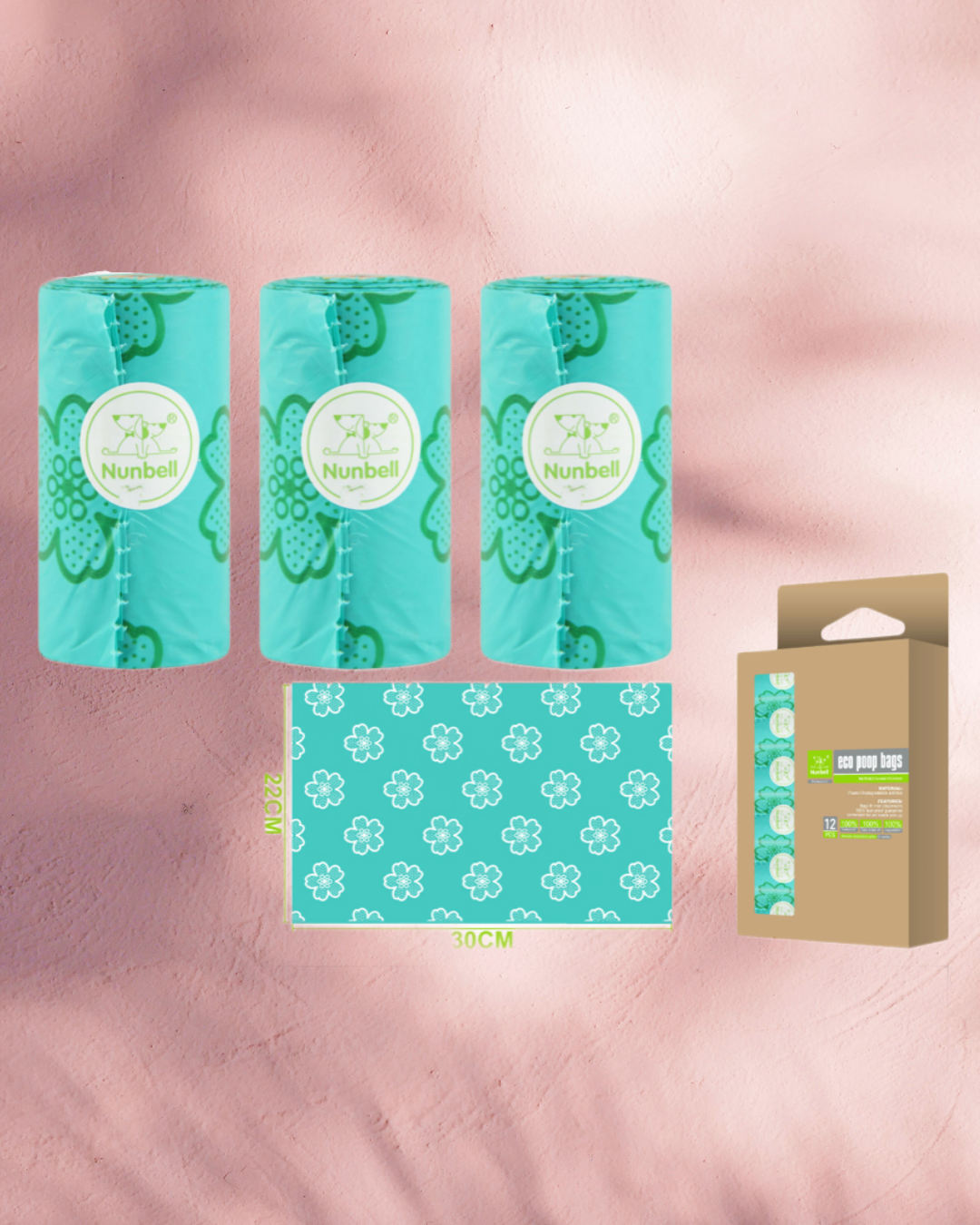 Bio rozložitelné sáčky na psí exkrementy - 12 roliček