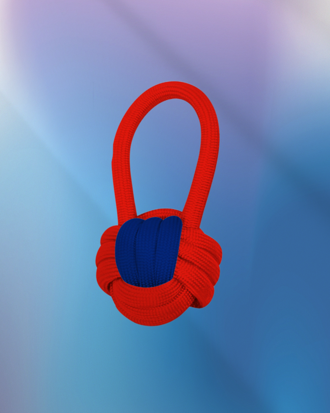 Přetahovací hračka z lana - míček s uchem