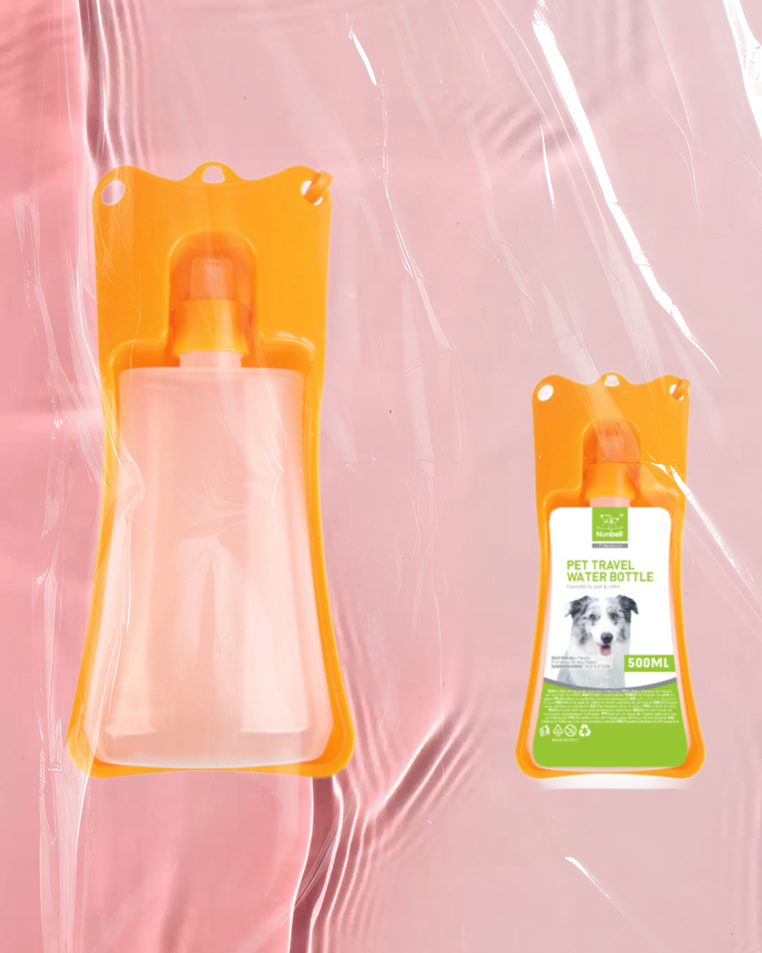 Barevná kompaktní lahvička s miskou 500ml