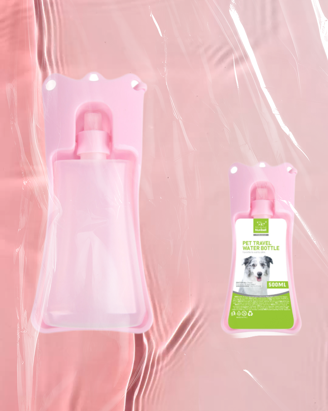 Barevná kompaktní lahvička s miskou 500ml