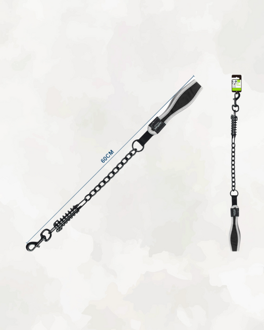 Krátké kovové černé vodítko